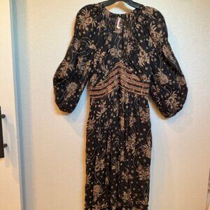 Free People Golden Hour Maxi Dress, size S